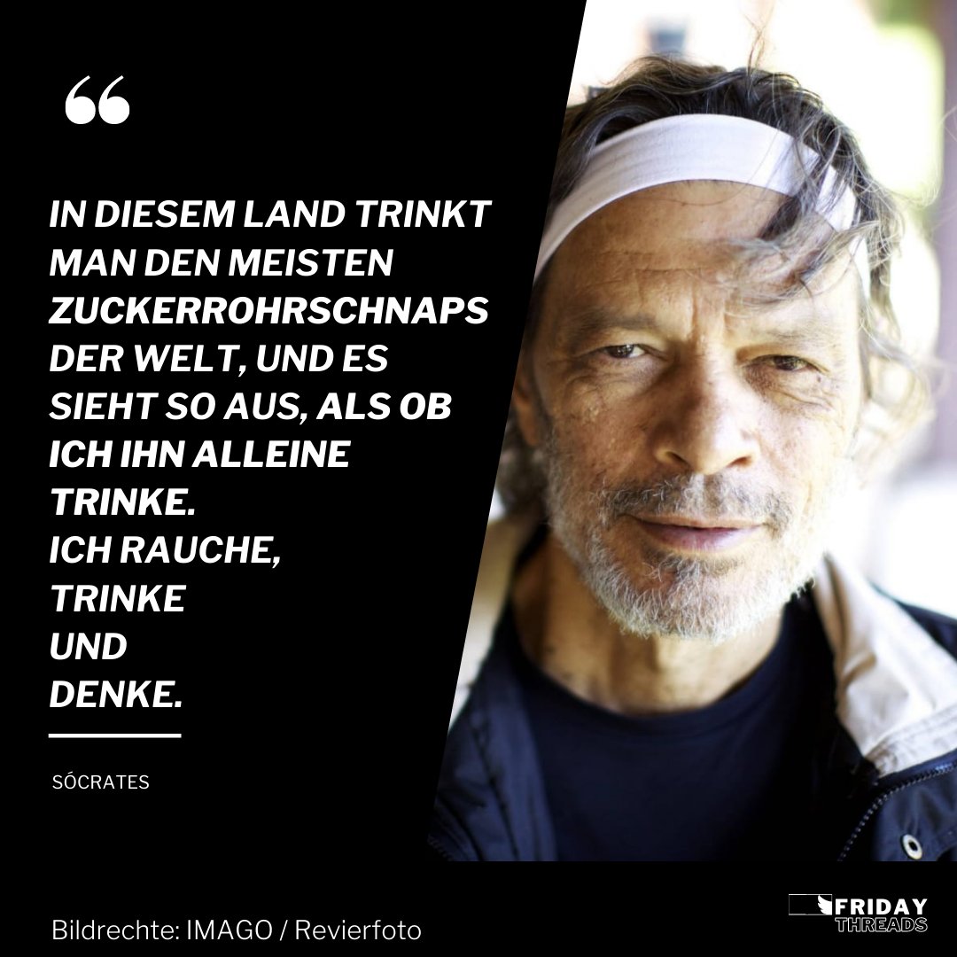 FridayThreadsDE's tweet photo. In Brasilien ist Sócrates das Symbol der antifaschistischen und demokratischen Bewegung. Hier ein kleines Beispiel, was euch morgen auf https://t.co/35j4A8r3le erwartet. 🚬
#FridayThreads https://t.co/NkTpJz7VHL