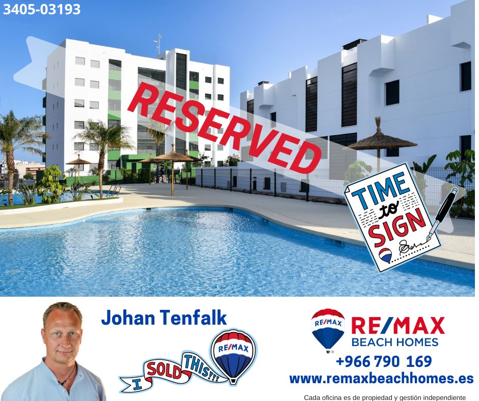 remaxBeachHomes's tweet photo. More #properties reserved  by our #Swedish agent Johan 👏 Looking for a #holidayhome in #spain along the #costablanca #alicante ? Contact us!! #realestateagents #weareremax #remaxspain https://t.co/xn7Wu8mmTL