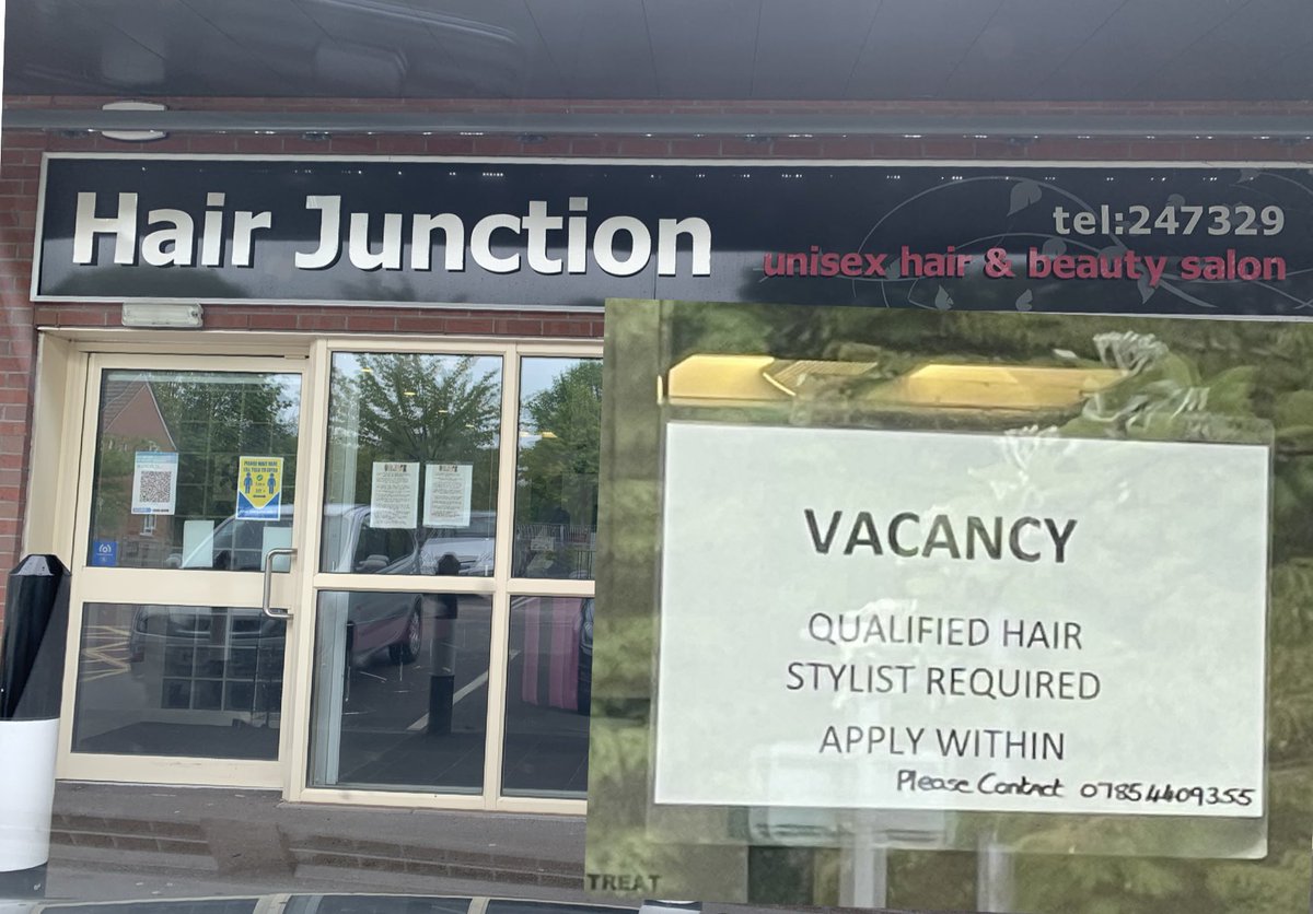 Pls RT 

Local #haidresser Hair Junction Leegomery #telford <a href="/telfordlive/">Telford Live!</a> 

#telfordjobs 

They’re looking for a qualified hair stylist 💇‍♀️ 

Contact 07854409355

#supportlocal