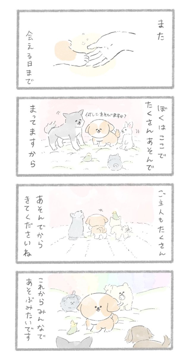 #愛犬の日 におくる「虹の橋」のお話。2/3 