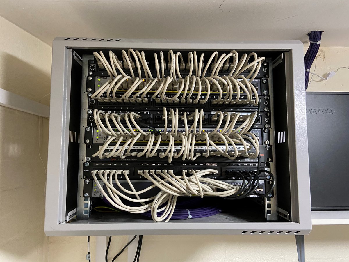 Before and after photos of some messy cabling which we fixed no problem. 

So do you have anything like this? if so get in touch and we can help.