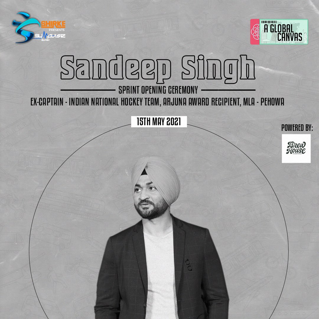 SympulseFest's tweet photo. With pride, we present to you, Sandeep Singh as our guest for the Opening Ceremony of Sprint on 15th May, 2021.

#sympulse2021 #guest #judge #celebrity #safesympulse #flickersingh #sandeepsingh #sports #sprint #openingceremony #hockey #arjunaaward #soorma #hockeyplayer https://t.co/z37ElS9Fp6