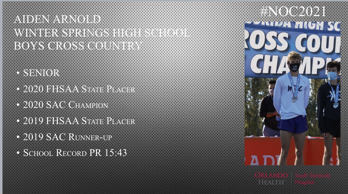 🏆 NIGHT OF CHAMPIONS 🏆 
<a href="/AidenArnold10/">Aiden</a> was honored as The Seminole County Athlete of The Year in Cross Country!
CONGRATS AIDEN!!