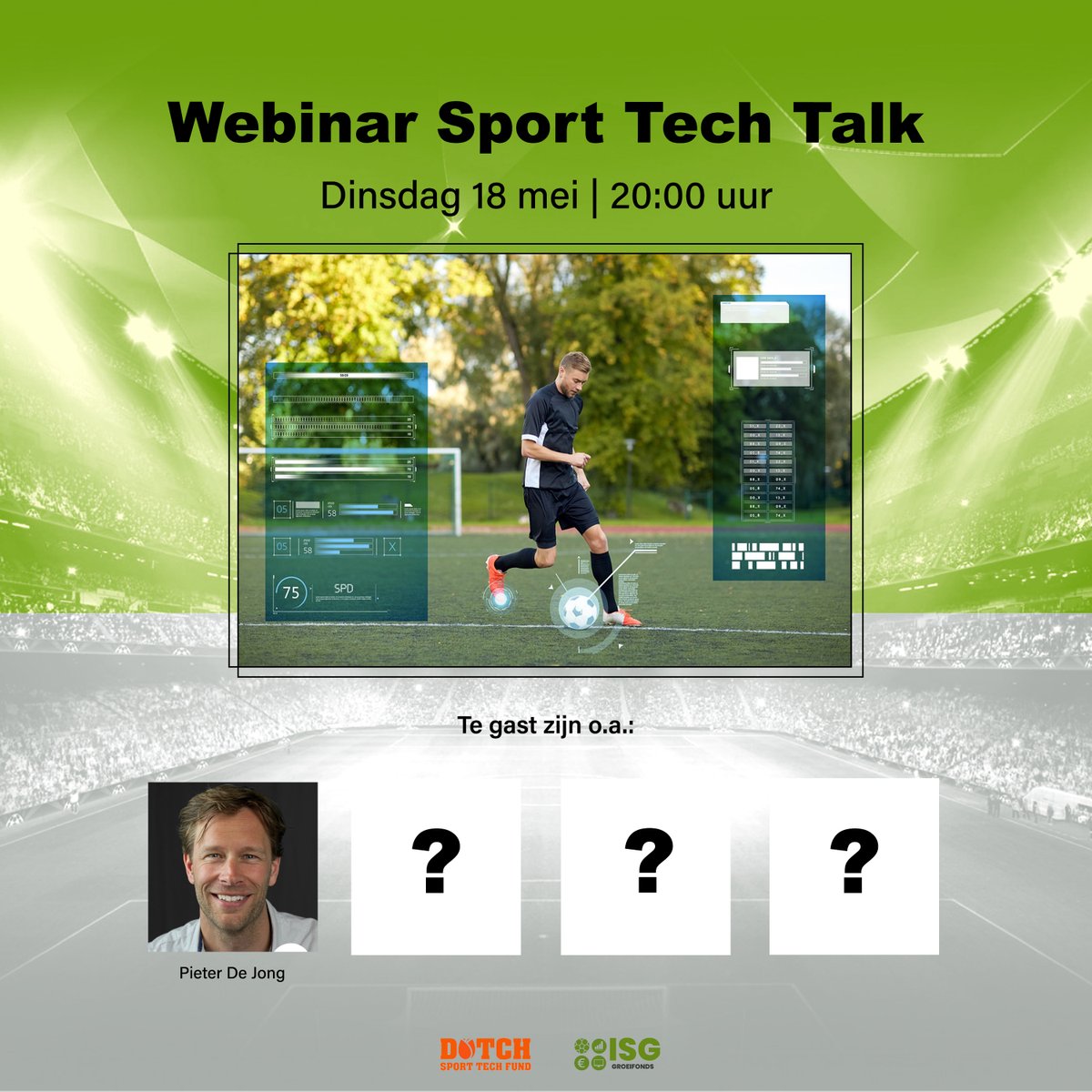 intsportsgroup's tweet photo. Pieter De Jong, CEO van Twelve, is onze eerste gast voor de Sport Tech Talk op dinsdag 18 mei om 20:00 uur. Het thema 'duurzaamheid in de sport' staat centraal in deze webinar. 

Meld u nu aan voor de webinar 👉 https://t.co/JJwq2xjjNA https://t.co/IG2TW3OPNW