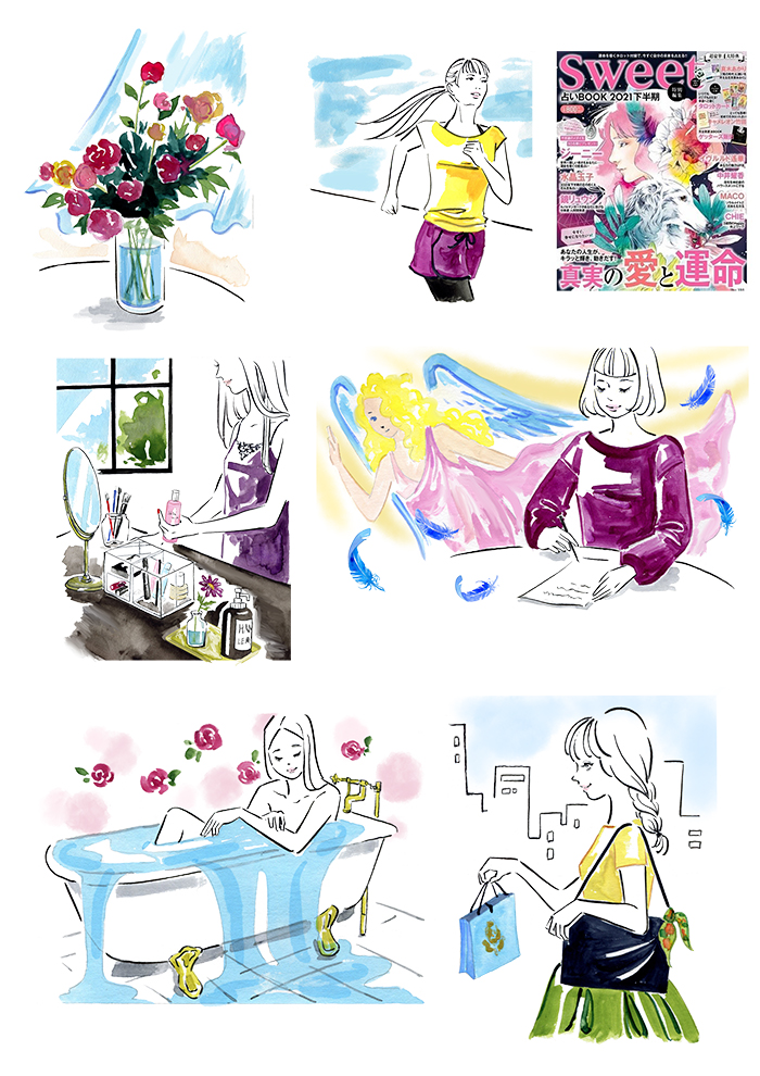Sweet 特別編集占いbook 21下半期 Chieさんの2週間のh 佐瀬麻友子 ほぼイラストと猫 の漫画 Sweet 特別編集占いbook 21下半期 Chieさんの2週間のh 佐瀬麻友子 ほぼイラストと猫 の漫画