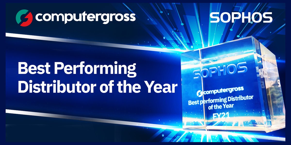 Premiati da #Sophos come Best Performing Distributor of the Year 2021 durante la Virtual Partner Conference.
Competenze, professionalità ed impegno alla base di una collaborazione di successo
Grazie a <a href="/SophosItalia/">Sophos Italia</a> per questo importante riconoscimento.

#VPC2021 <a href="/mmcdelia/">Marco D'Elia</a>