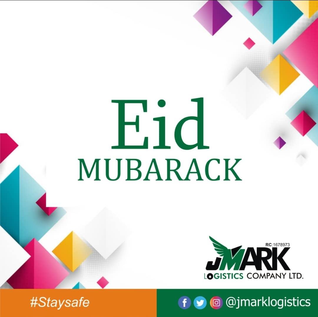 jmarklogistics's tweet photo. We wish our esteemed customers a Happy Sallah Celebration, Ramadan Kareem. 
JMark Logistics, Service Redefined 🙏🙏🙏
#AbujaTwitterCommunity 
#HappyEid 
#jmarklogistics https://t.co/tIkCX0THm3