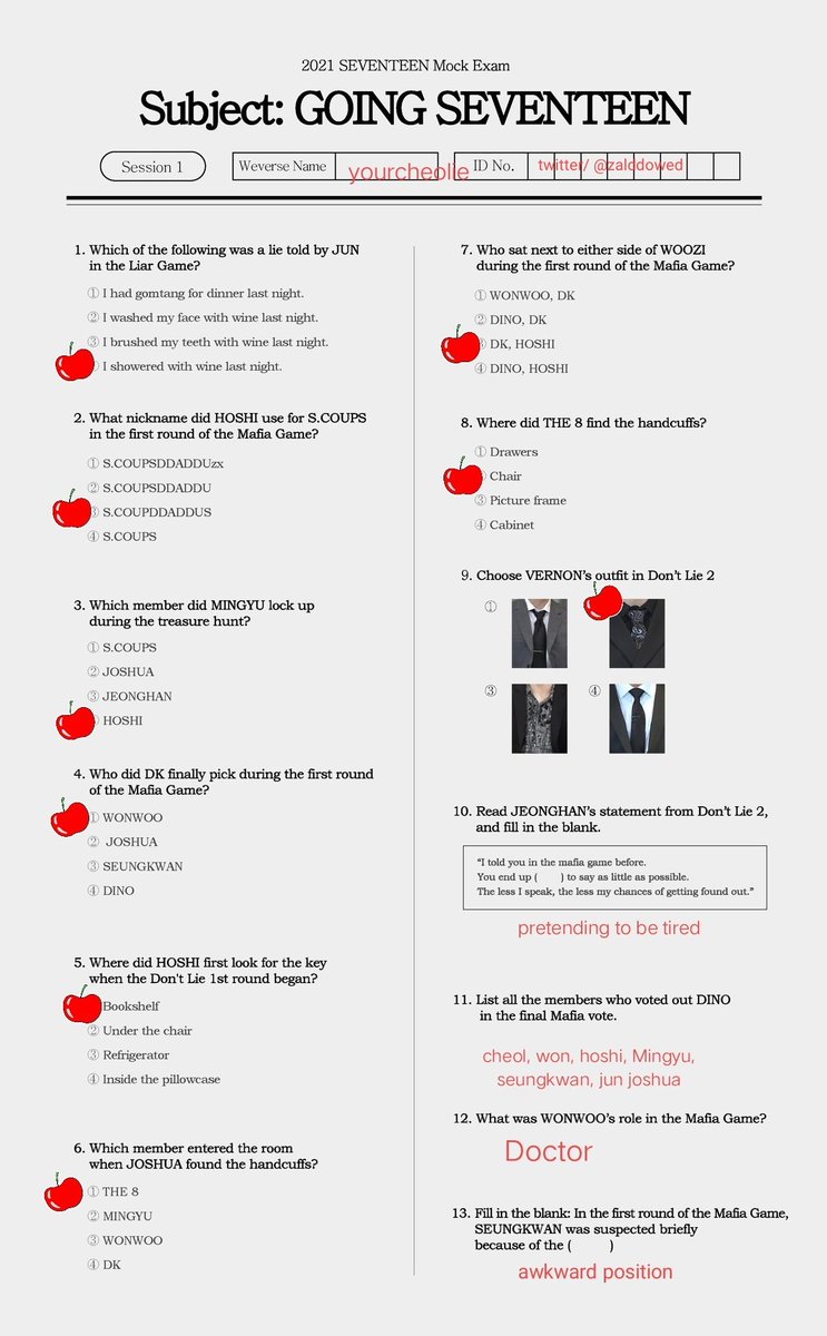 zalddowed's tweet photo. My main goal was to submit a pretty answer sheet. Cheol aren't you proud of me?? #GOING_EXAM https://t.co/aZNCx1XW8w