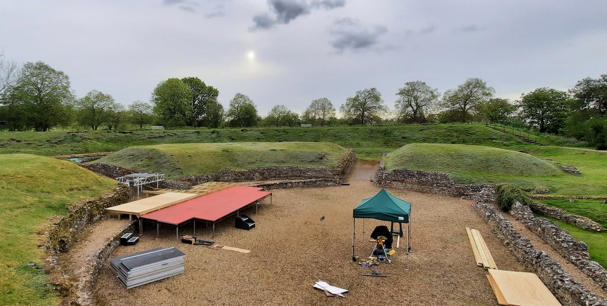 OVOtheatre's tweet photo. The build is underway! Extremely exciting times over at The Roman Theatre Open Air Festival HQ, we're less than TWO WEEKS AWAY from opening night, with several shows already SOLD OUT 🤯 
Advance booking is required. Don't miss out! 
Visit https://t.co/0eJWg6p8oC for tickets 🎟 https://t.co/rb3UDXaR7O