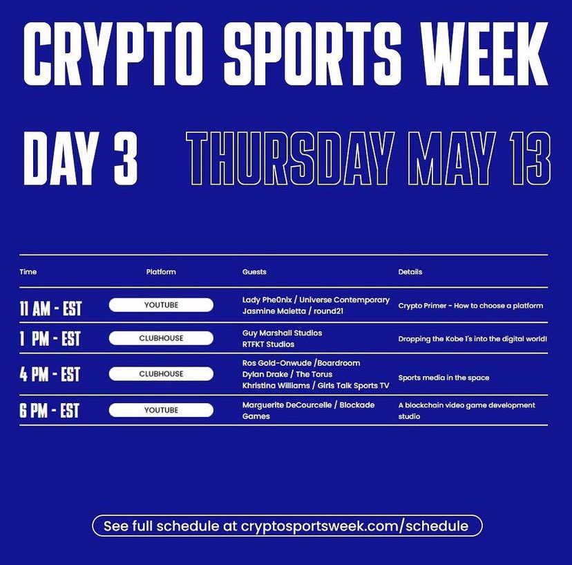 Fanzone_Media's tweet photo. #CryptoSportsWeek 🏀🎥📲⛓🎮 https://t.co/peEengHPgl