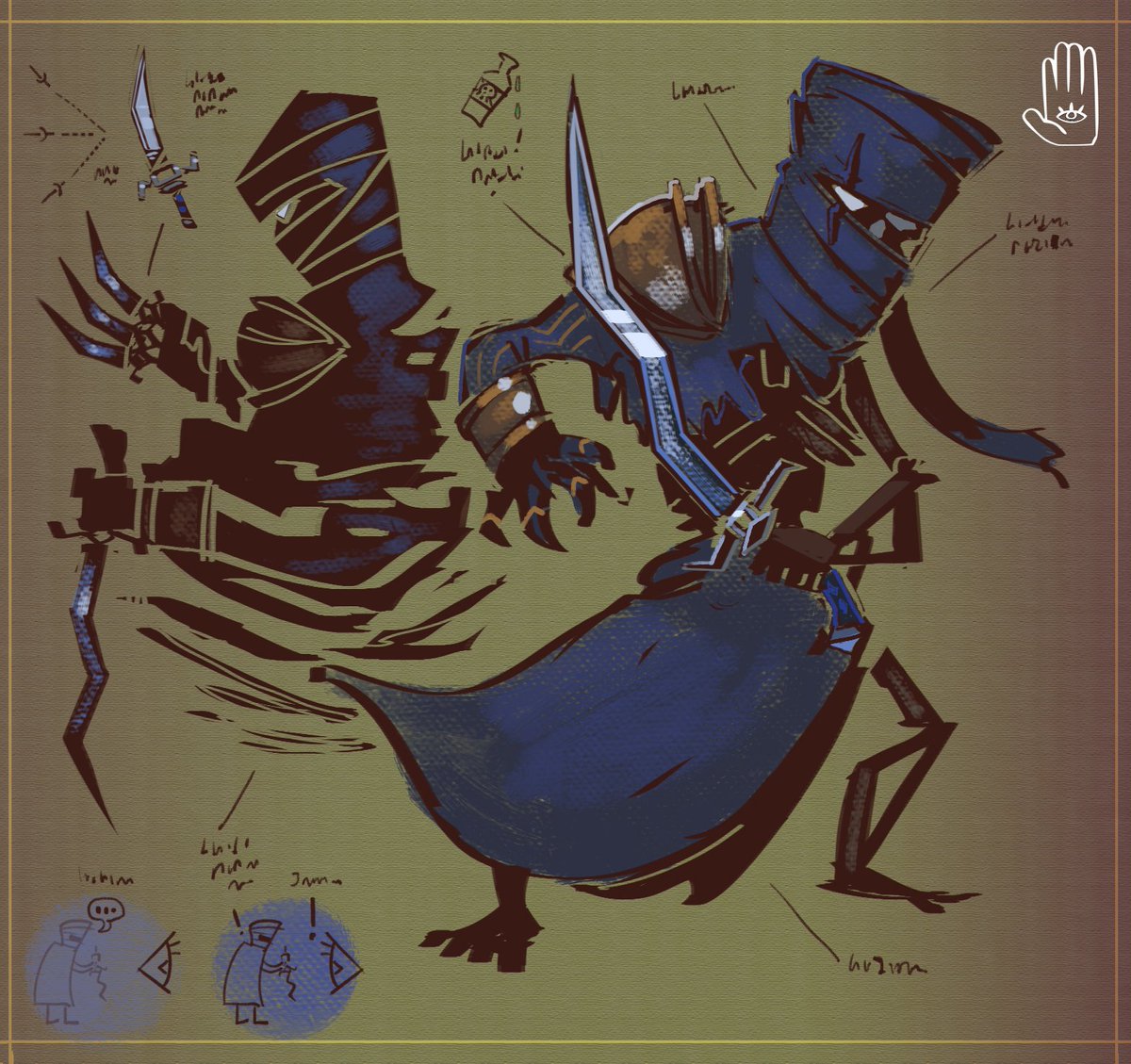 NotteStudio's tweet image. When you see them, it is too late...crazy murderous skeletons 💀

Play #RumoursFromElsewhere now on Steam!
➡️➡️ bit.ly/3fWbLGn 
#indiegame #indiedev #roguelite  #indiegamedev #conceptart #skeleton #assassin #dnd #fantasy #undead #sword