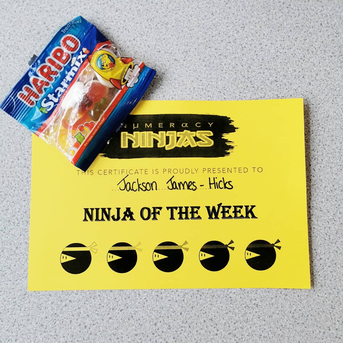 mrscullen_aths's tweet photo. 🌟Ninja of the Week🌟 Well done to all my ninjas from last week 🥳 you have given 💯 effot in your maths lessons, da iawn 👏🏼 #ninjaoftheweek #athsmaths #TeamTâf https://t.co/QbGcrJ82i5