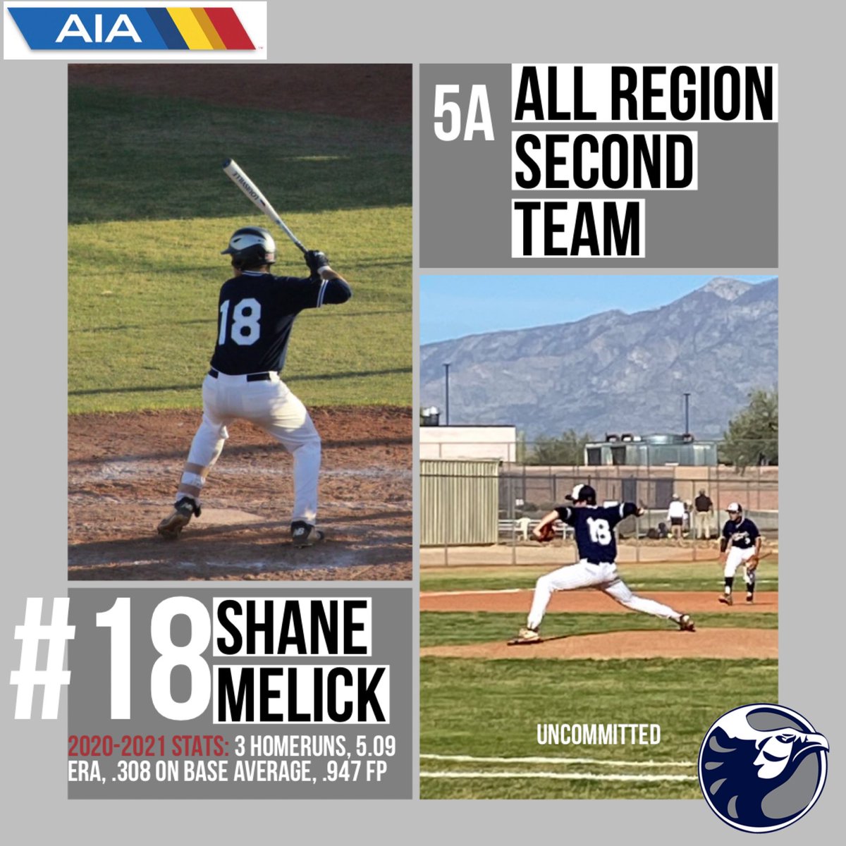 Congratulations to #18 Shane Melick on making the 5A Region Second Team! 🎉⚾️🎉⚾️

It was a pleasure watching you on the mound this season! Congratulations to you <a href="/melick_09/">Shane Melick</a>!

 <a href="/amphischools/">Amphi Public Schools</a> #uncommitted #classof2022 #honorsstudent #pitcher #nighthawkstrong