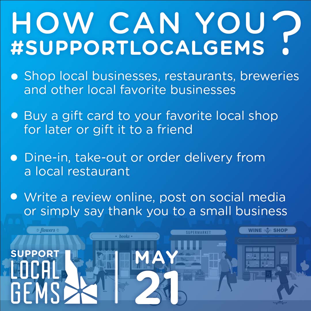 How can you #SupportLocalGems? Easy! 

You can dine out at your favorite local restaurant, leave a review, buy a gift card or simply just say thank you! 

Whatever you do, you can make a difference for an Idaho small business. 

#SupportLocalGems #IdahoCommerce.