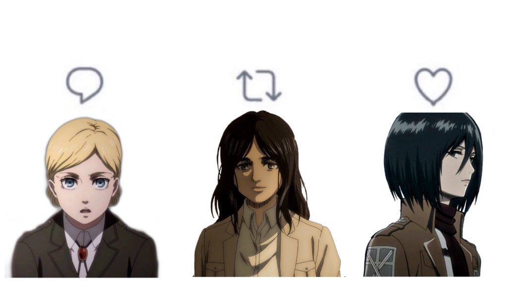 animeroto's tweet photo. Attack on Titan fans, decide https://t.co/VLbdZNH4Eh