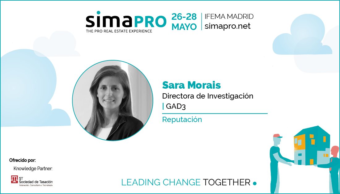 <a href="/smoraisv/">Sara Morais Vargas</a>, Directora Investigación <a href="/GAD3_com/">GAD3</a> será uno de los ponentes en la sesión “Reputación?”[26/5_13:30 horas] #SIMAPRO2021 

Programa bit.ly/2QwU2em 
¡Inscríbete! bit.ly/2QU1Syu