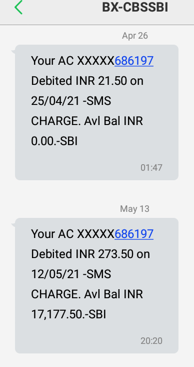 DeepsMahire's tweet photo. Debited 295rs as sms Charges, where I got 10 to 15 SMS in entire year, from last 1 year my acct Balance were 20 to 30 rs, nearly 20rs/sms @ndtvindia @narendramodi @PMOIndia @sanjayraut_IND @CMOMaharashtra @CMODelhi @CMOKerala @ https://t.co/cSVvXiQ7q7