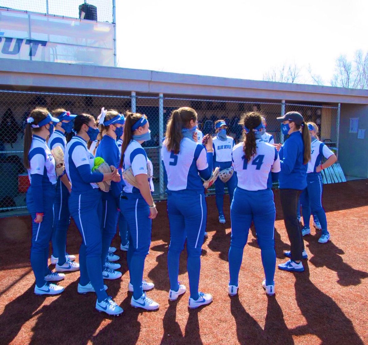 CCSUsoftball's tweet photo. ITS GAME DAY BLUE DEVILS 🔵👿💪🤝
•
Day 1️⃣ of the NEC Tournament here in 🌞 Loretto, PA 
•
🆚 : @LIUSoftball 
📍 : Loretto, PA
⏰ : 3:00pm 
🎦 : https://t.co/4kV6bu89E9

#BuckleUp #AZ4 https://t.co/p9XlyDVuUm