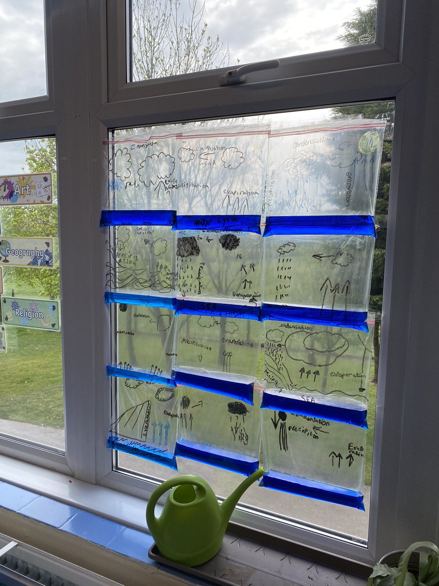 Miss_A_Simms's tweet photo. We loved creating water cycle bags today and watching the evaporation! A great Twitter idea ☀️ 🌧 💧 https://t.co/L18RzKdadr