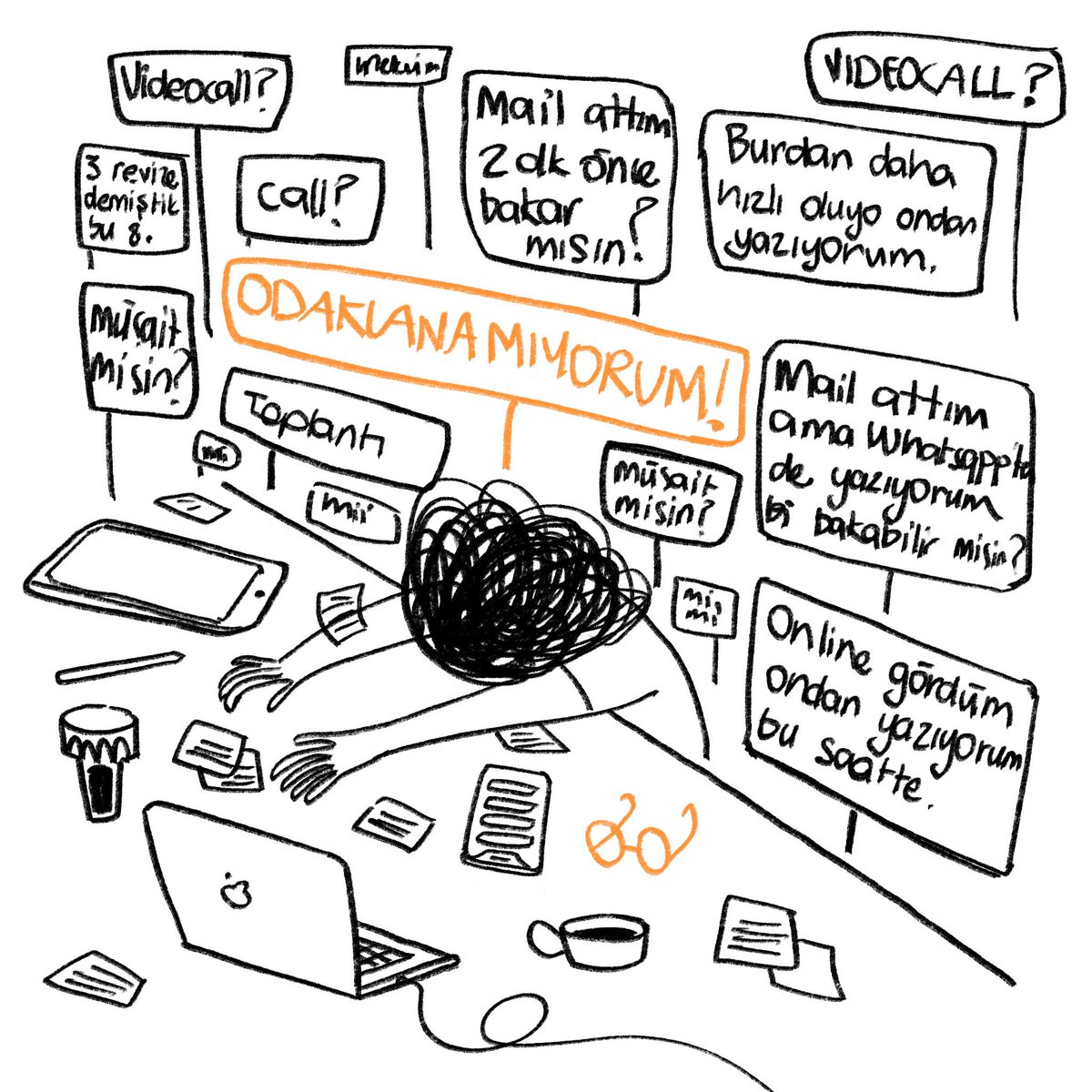 Kişisel alanımız, verimimiz ve ilhamımız kalmamıştır. 🥵