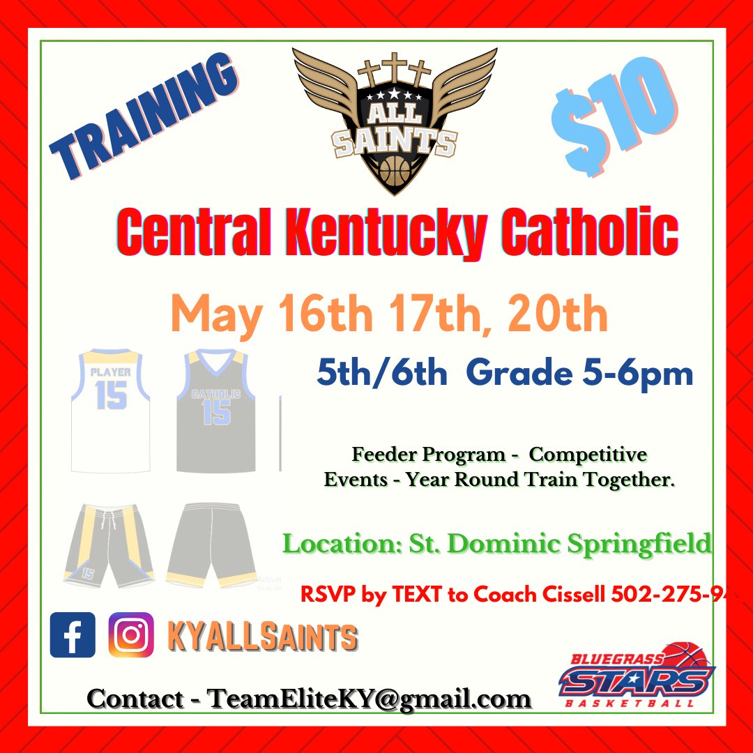 AllSaintClassic's tweet photo. Training Central KY https://t.co/XNyYVTIpf4