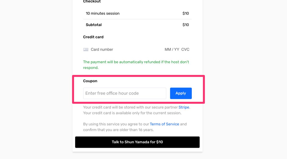 Remotehour's tweet photo. Special Coupon on Remotehour🤑
Feel free to publish your coupon code for your office hours, and promote your room! 

Thank you so much for your kind request @noahseidman https://t.co/Silenprl8D