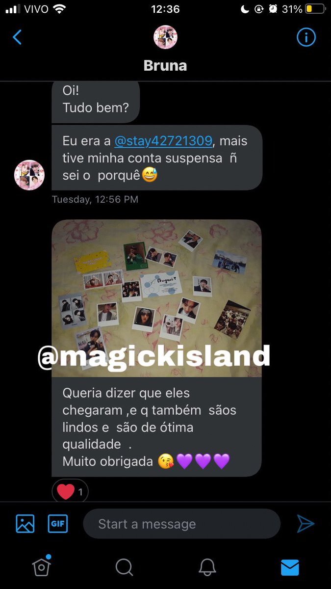 magickisland's tweet photo. ✨ Feedback via DM ✨
Prêmio da interação premiada chegou certinho 🥺
#FEEDBACKMAGIC 💫 https://t.co/r4mhvc75ia