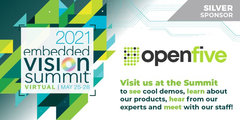 OpenFive_o5's tweet photo. Register for the 2021 Embedded Vision Summit on May 25 - 28 to learn more about OpenFive and interact with our experts during the Expert Bar session on Custom AI Vision.
Click here to register: https://t.co/r19OP3coxp
#openfive #sifive #ai https://t.co/rNV5Vxb2zn