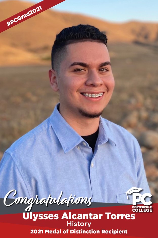 PCollegePirates's tweet photo. Congratulations to Ulysses Alcantar Torres for being chosen as one of our 2021 Medal of Distinction recipients! #PCGrad2021 #PCGradsRock #PCVirtualGrad #PCclassof21 https://t.co/hXM7zas2Aq