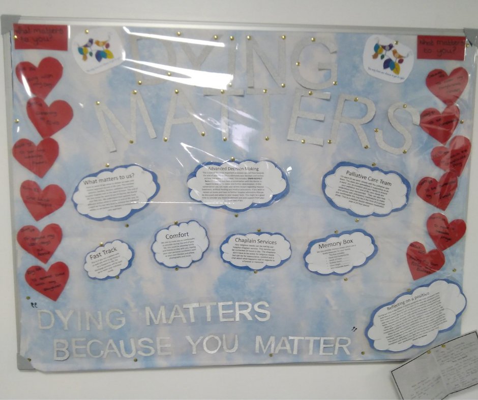 UHDBTrust's tweet photo. Many of our wards have created some brilliant awareness boards for #DyingMattersWeek - and we're sharing them below. 

Here are some of those created by staff at Queen's Hospital Burton 🏥

If we've not featured yours, please reply below with pictures of yours! ⬇️

@DyingMatters https://t.co/HFvwyiNvNV