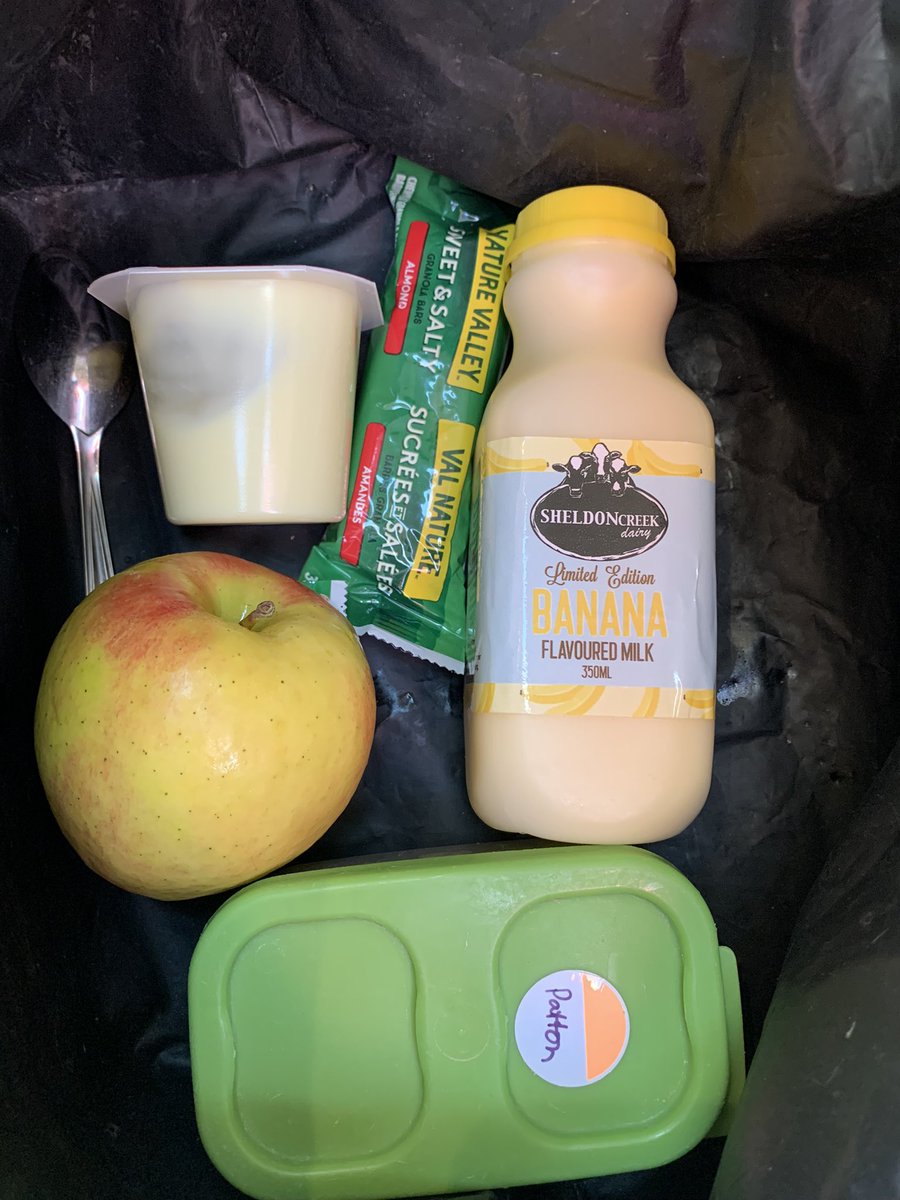 I do the shopping, and pack the lunch- but I was still excited for the <a href="/SheldonDairy/">Sheldon Creek Dairy</a> Banana Milk!! 
What’s in your lunch?