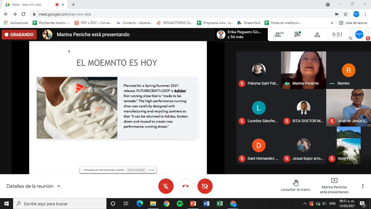 Innovacion_Leon's tweet image. Tuvimos la charla de "Economía circular y diseño circular" con la experta Mariana Peniche la cual nos compartió una serie de puntos sobre qué es la economía circular, estrategias y ejemplos de cómo funciona la economía circular, cómo se puede aplicar a emprendimientos y empresas.