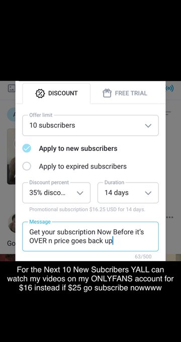 For the next 10 New Subscribers YALL get a discount n can watch my videos for $16....after 2weeks it<a href="/tag/linkinbio"class="tags"><span>#linkinbio</span></a>