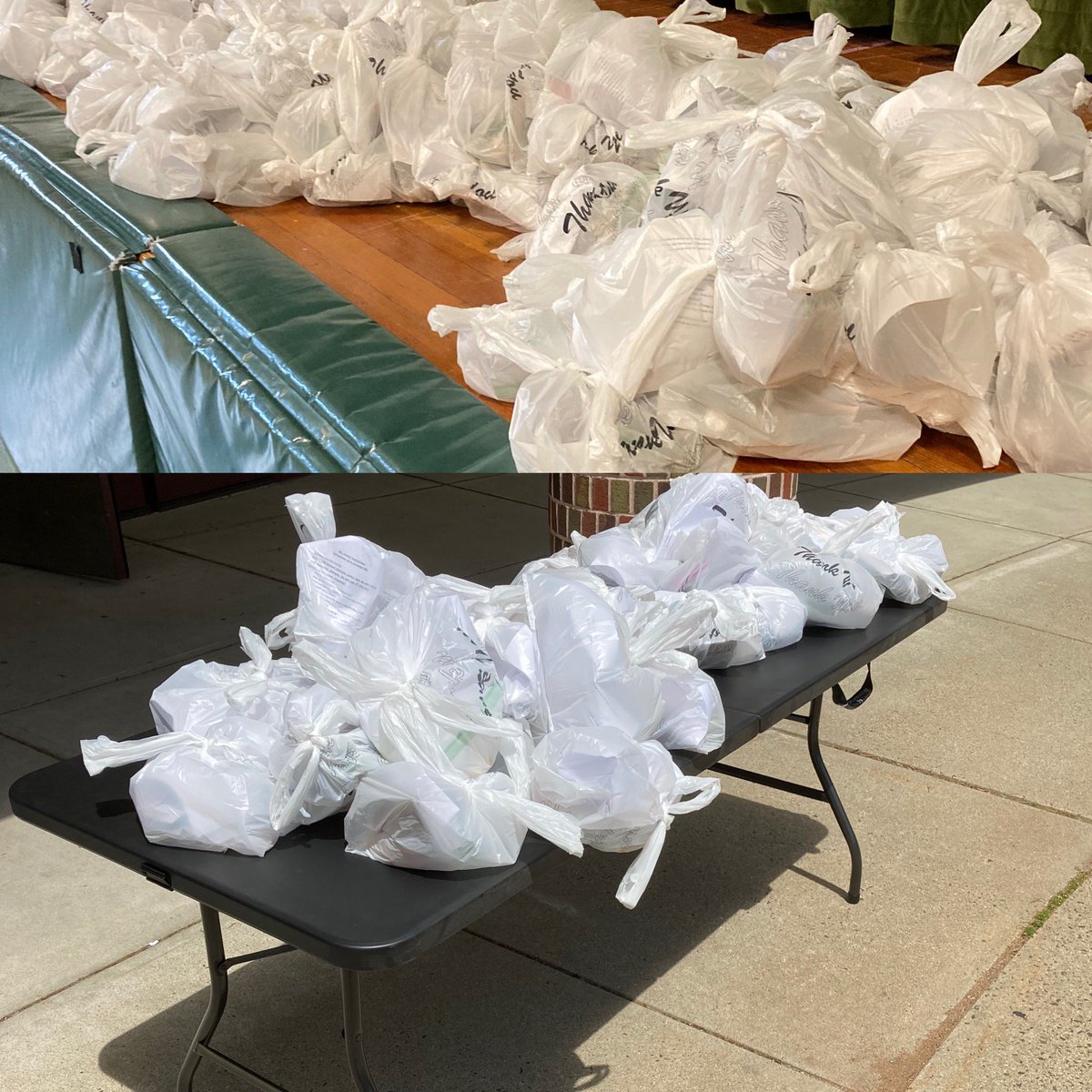 Tuttle School all ready to distribute Flex Friday Family time activities! Hooray! #tuttleschoolspirit #tuttlehomeconnections #tuttlefamily