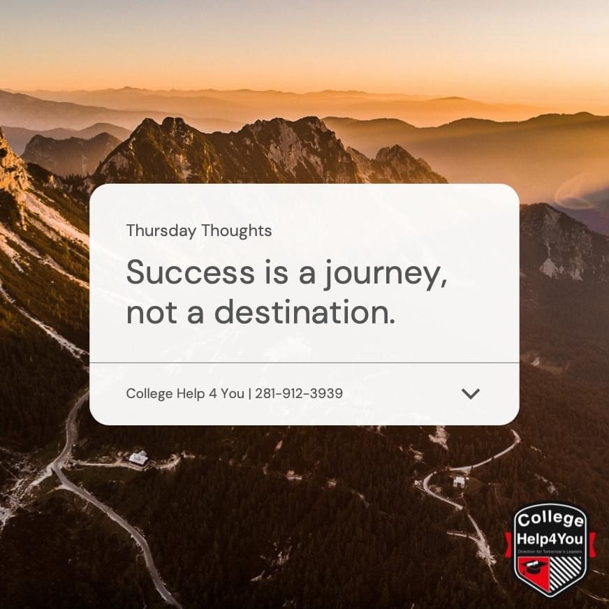 collegehelp4you's tweet photo. #ThursdayThoughts: The path to success isn't paved! Work hard, make a plan, and call #CollegeHelp4You today! 281-912-3939 https://t.co/aUmwRdI7Ex