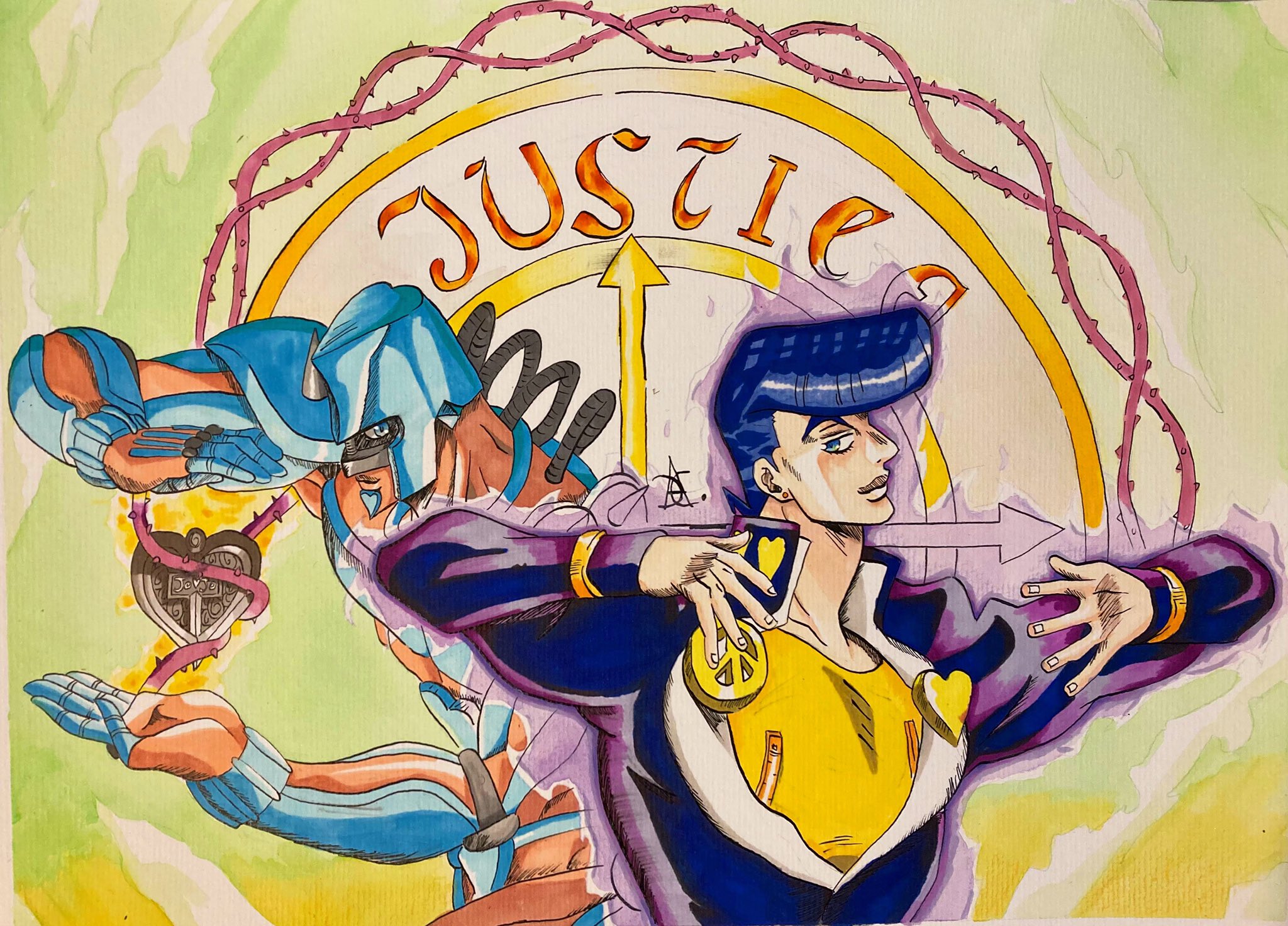 Nesu.art on X: Shinning Justice - JoJo's Bizarre Adventure Part 4, Great  Days - #jojo #josukehigashikata #josuke #greatdays #fanart #stand  #jojosbizarreadventure #otaku #weeb #jojopart4 #art #artwork #artistic  #draw #drawing #drawings #illustration