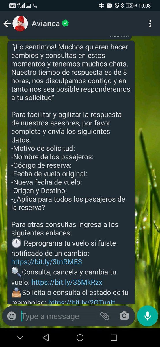 RoN_7K's tweet photo. @avianca
@AviancaEscucha
Por teléfono dicen que use los otros canales y por los otros canales salen con
Este chiste.... https://t.co/viteCCP4TO