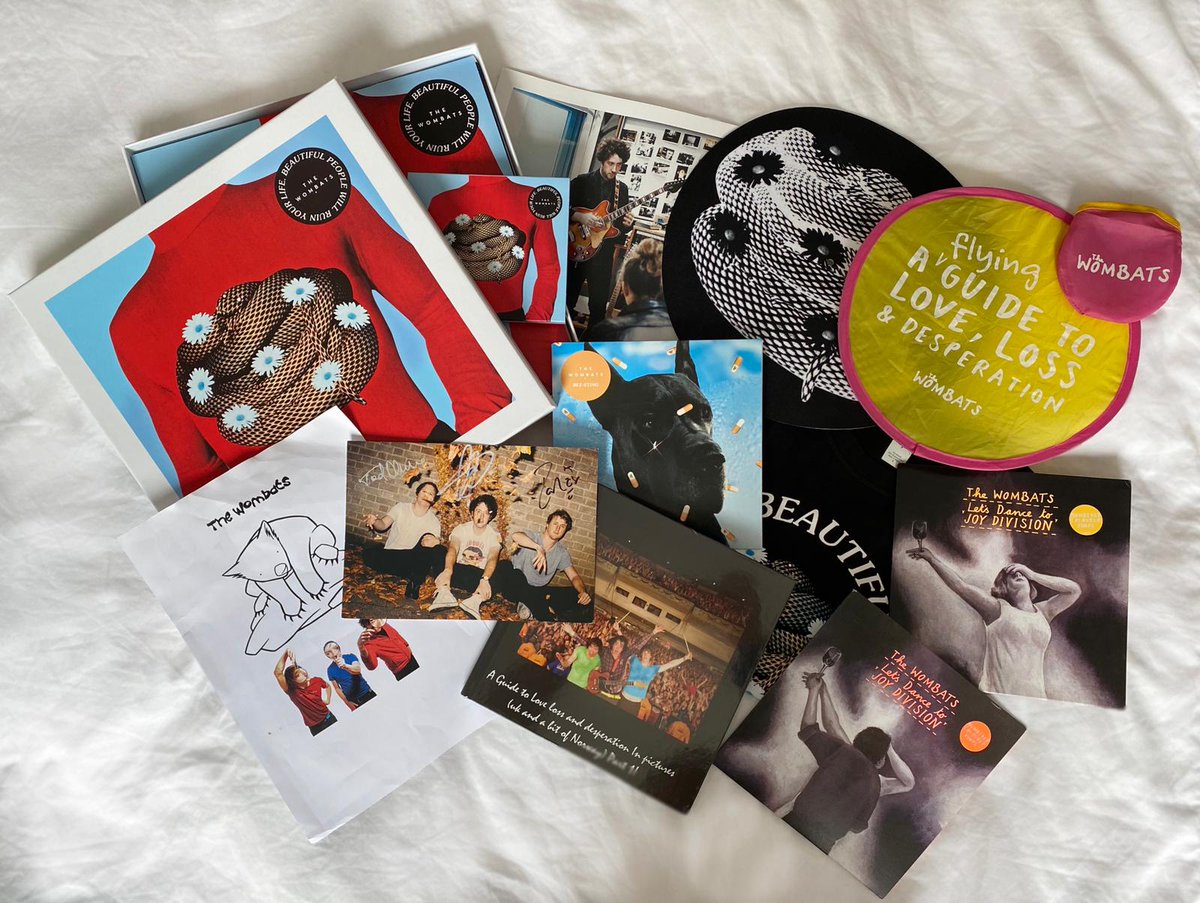 thewombats's tweet photo. Want to get your hands on the next batch of one-of-a-kind merch and memorabilia? We want to find our biggest fan. Share your collection of merch, records etc etc with #WombatsComp and tagging us to enter 💖 https://t.co/yVKCGnrf5s