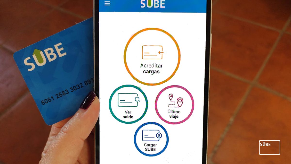 TarjetaSUBEok's tweet photo. 🏠 CARGÁ TU SUBE Y ACREDITÁ DONDE ESTÉS
📲 Con la app 👉 https://t.co/uO0Byc0bLM solo tenes que apoyar tu tarjeta en el celular y listo 🙌
#CargaSUBE #TarjetaSUBE #MiSUBE https://t.co/DbSmvKGLWe