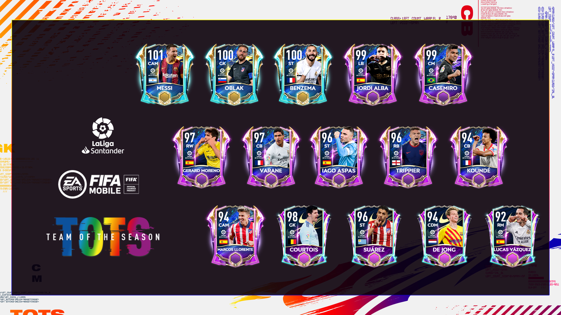 Fifa Mobile All The Stars From An Intense Season In Spain Here Is Your Laliga Team Of The Season Live In Fifamobile At Reset Today T Co Prx0yp2bbk Twitter