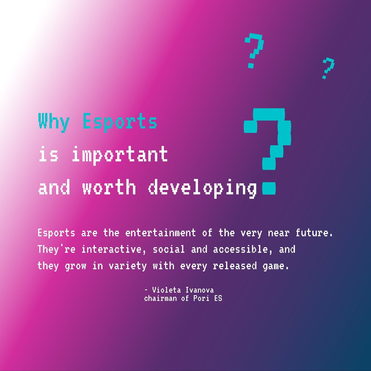 Pori ES (@pori_es) on Twitter photo Here's the answer to the most commonly asked question! You're welcome 😉
Register to the event on pories.fi/yfp21 ❤️
#yfp21 #pixels #gamedev #learningculture #finland #pori <a href="/kajakesports/">KAJAK Esports</a> <a href="/oulues/">Oulu Entrepreneurship Society</a> #networking #esportsfi Here's the answer to the most commonly asked question! You're welcome 😉
Register to the event on pories.fi/yfp21 ❤️
#yfp21 #pixels #gamedev #learningculture #finland #pori <a href="/kajakesports/">KAJAK Esports</a> <a href="/oulues/">Oulu Entrepreneurship Society</a> #networking #esportsfi