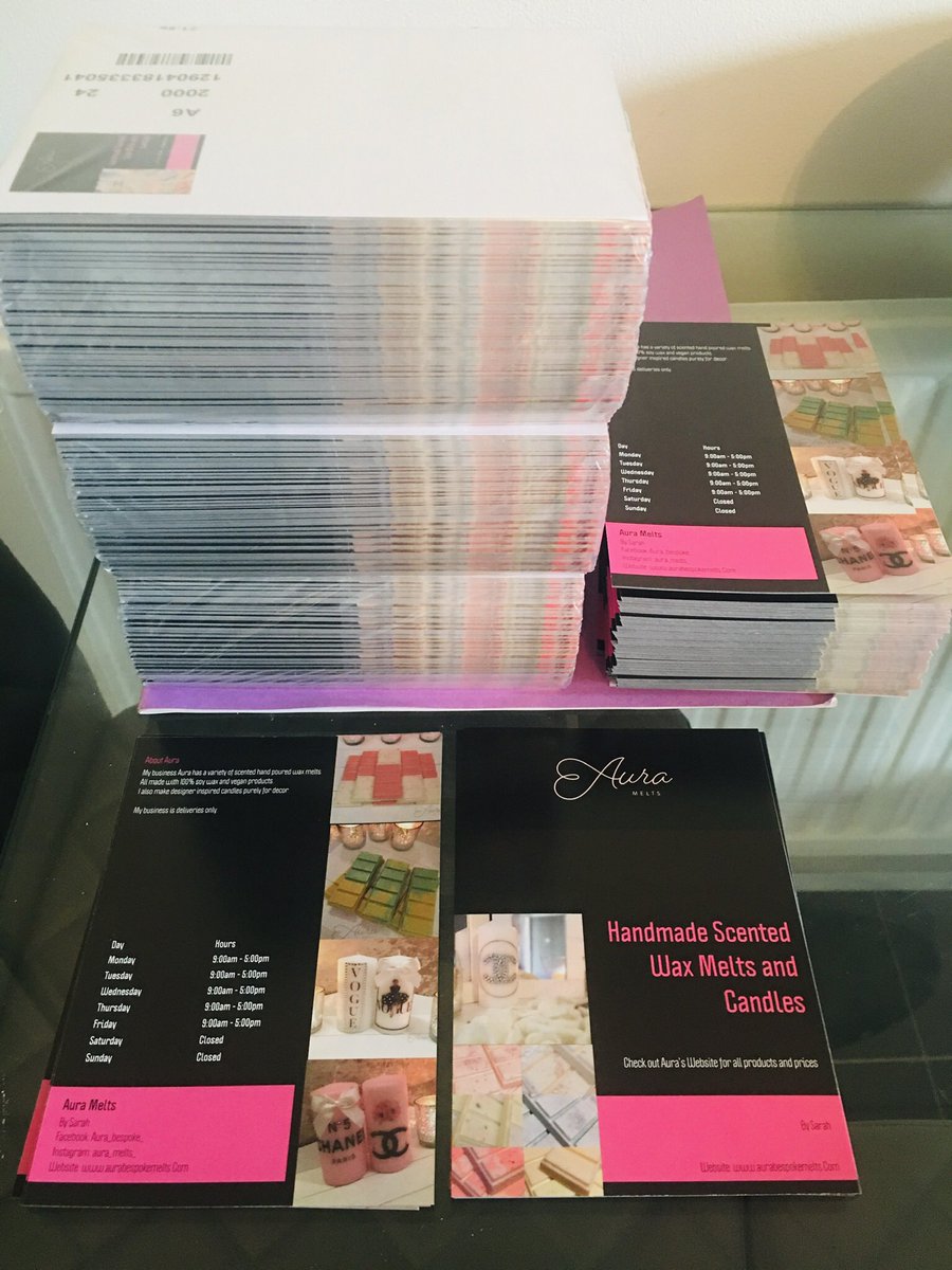 I will be around my local area this weekend and further out distributing 😊

#altrincham #timperley #sale #hale #wilmslow #manchester #didsbury #alty 

#flyers #candles #waxmelts #mybusiness