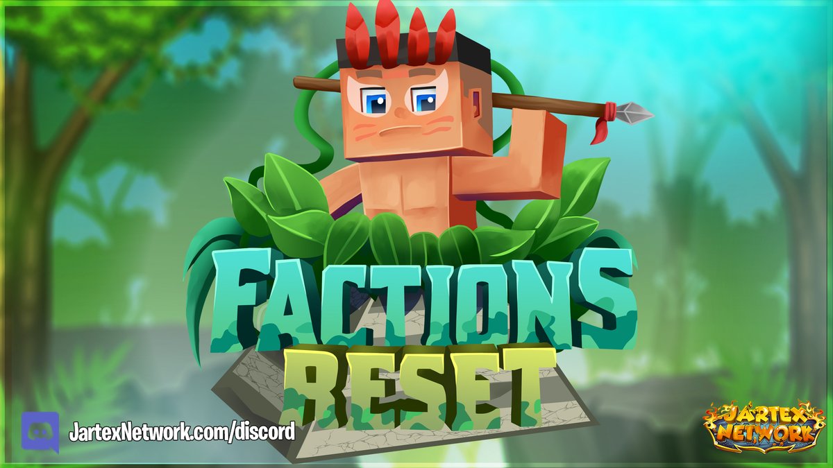 JartexNetwork's tweet photo. JartexNetwork -  Eternal Factions 🏞️

Eternal Factions will reset 𝗠𝗮𝘆 𝟭𝟱𝘁𝗵, 𝟮𝟬𝟮𝟭, 𝟴𝗣𝗠 𝗖𝗘𝗧!

📚Find out more: https://t.co/qoDsiCbiq2

We are giving away the following:
 ▪️ 2x Eternal Ranks
 ▪️ 2x €50 gift cards

▶️Like, Follow Retweet to win! https://t.co/GHQVqm60cZ
