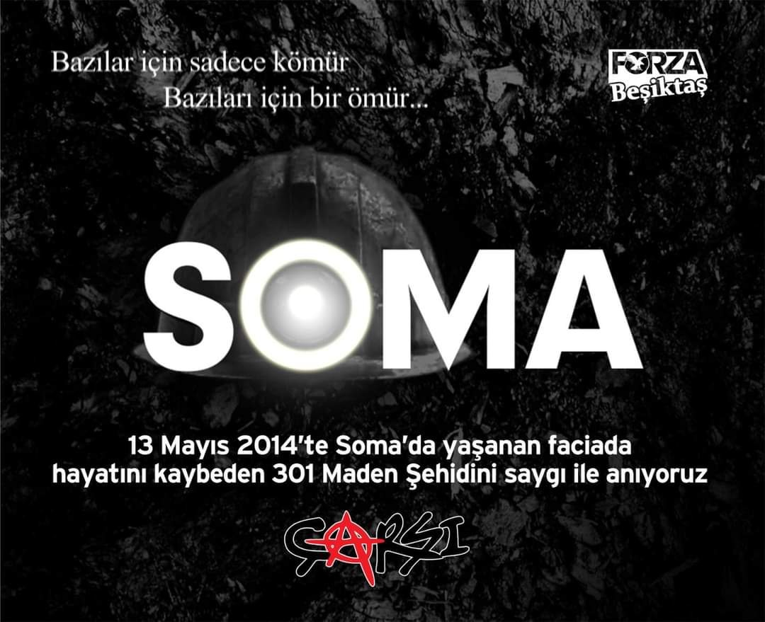 Tam 7 yıl önce bugün!

Bir avuç kömür için bir ömür verenleri, can verenleri, 301 madencimizi asla unutmayacağız... #Soma 
#çArşı