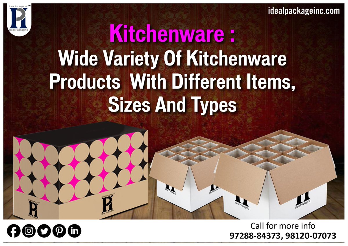 IDEALPACKAGEINC's tweet image. We offer high quality Kitchenware Corrugated Packaging Boxes, which are custom made to suit the shapes and odd sizes and extensions.  
#idealpackageinc #kitchenwareproducts  #kitchenwarepackaging #packagingsolutions #kitchenwarecorrugatedboxes 
idealpackageinc.com/kitchenware