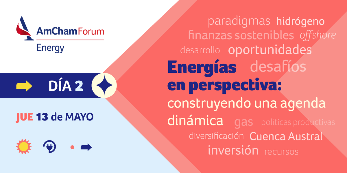 AmChamArgentina's tweet photo. ¿Queres adquirir conocimientos sobre la energía del futuro, las condiciones para invertir en el sector y cómo potenciar el desarrollo energético?

Conectate ahora al #AmChamEnergyForum⚡
👉https://t.co/etC2sDDzqf  

🕒9:30 a 11:30h
#AmChamEnergy #AmChamForums https://t.co/TNXW59tpZa