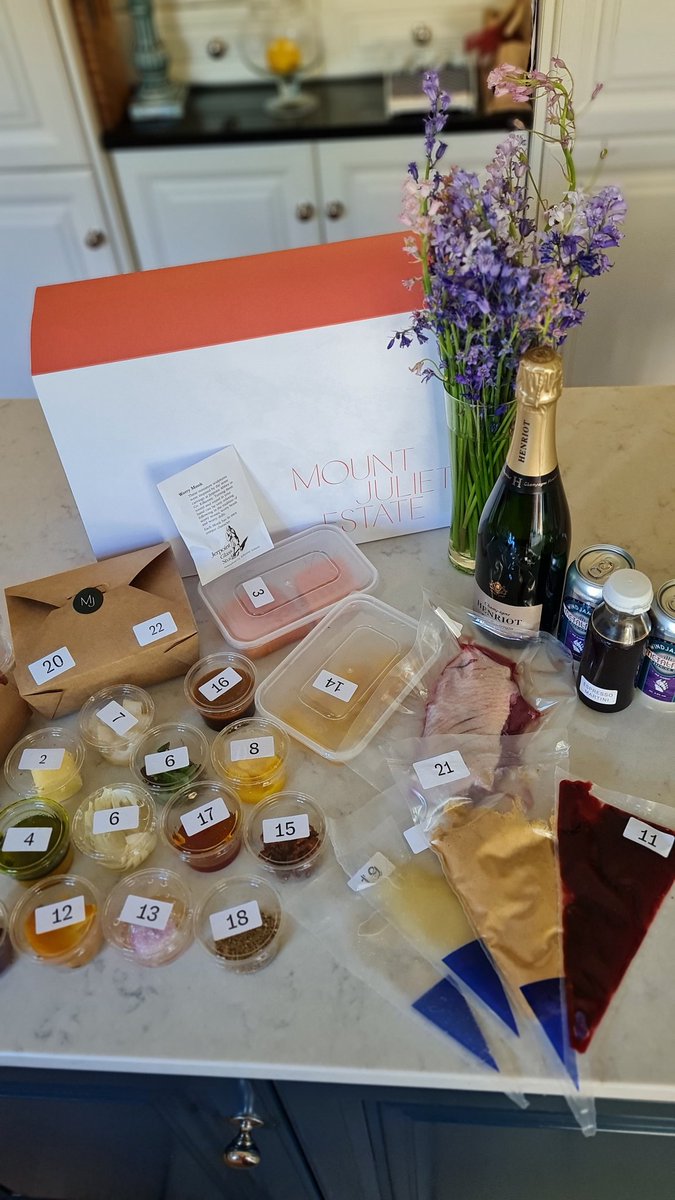 DonohoeSiobhan's tweet photo. DINE-AT-HOME experience by Executive Chef Cormac McCreary of 'The Hound' @mountjuliet's Hunter's Yard.
Thanking you 😋
#PRDrop @CKennedyPR @sossullivan
@KKPeopleNews @LoveKilkenny @SavourKilkenny https://t.co/mqe1TZOSSM