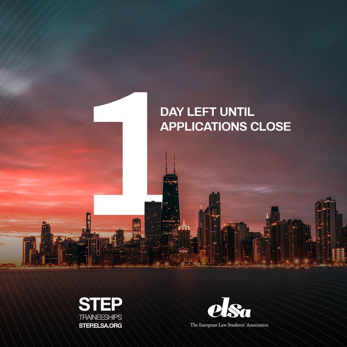 Stajyer Öğrenci Değişim Programı (STEP) ile birlikte teorik hukuk bilgisini pratiğe dökün! 

Staj imkanlarına başvurmak için son 1 gün kaldı! Siz de step.elsa.org adresinden portfolyoya göz atın ve başvurun!