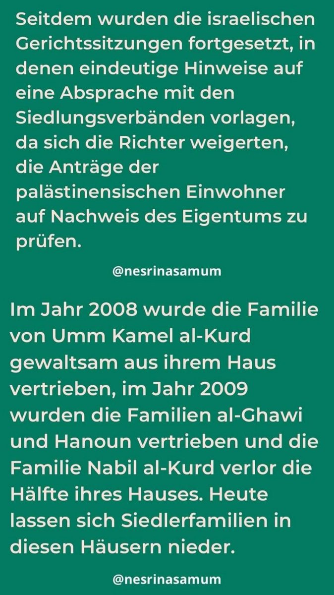 RahafzzzA's tweet photo. Was passiert gerade im Viertel Sheik Jarrah?
#savesheikhjarrah
#GazaUnderAttack
#PalestineUnderAttack
#Siehe_SheikhJarrah_Nachbarschaft
#deutsch https://t.co/knu96W03gg