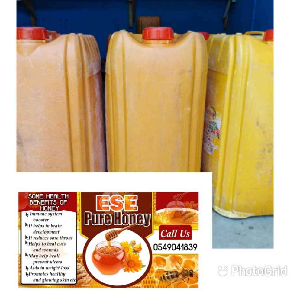 KrakaNyo's tweet photo. 25 litres of local quality unadulterated honey being sold for 650 Ghana Cedis. DM or call +233549041839 to place your order https://t.co/2yB8Q6Visa